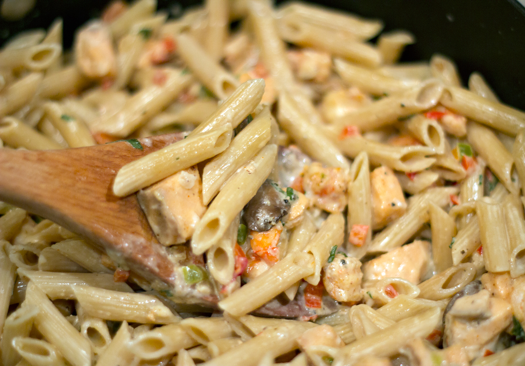 Cajun Salmon and Shrimp Pasta Ginnefine The Blog