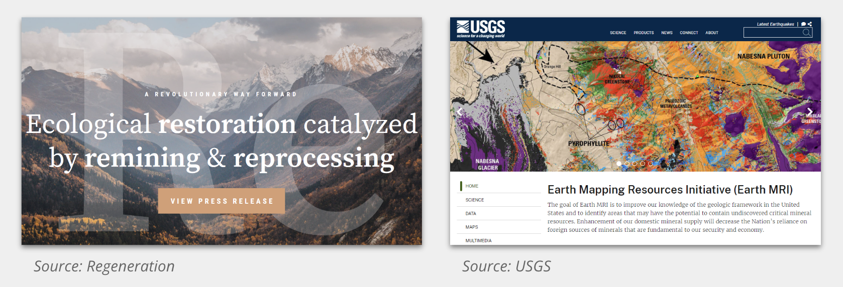 Tailings Identification and Characterization tailings