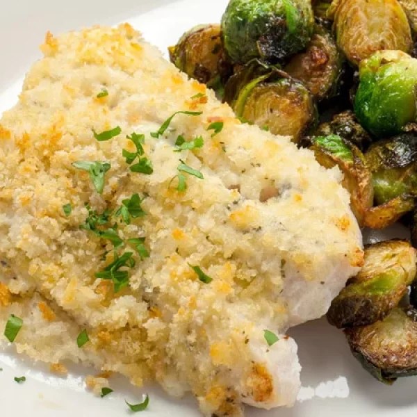 Parmesan Crusted Basil Pesto Cod Ginsberg's Foods