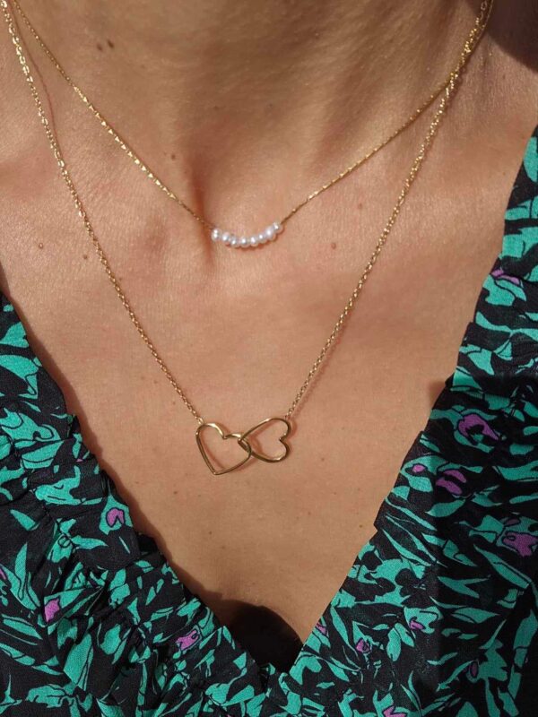 Collier double coeur Gioia Concept Store