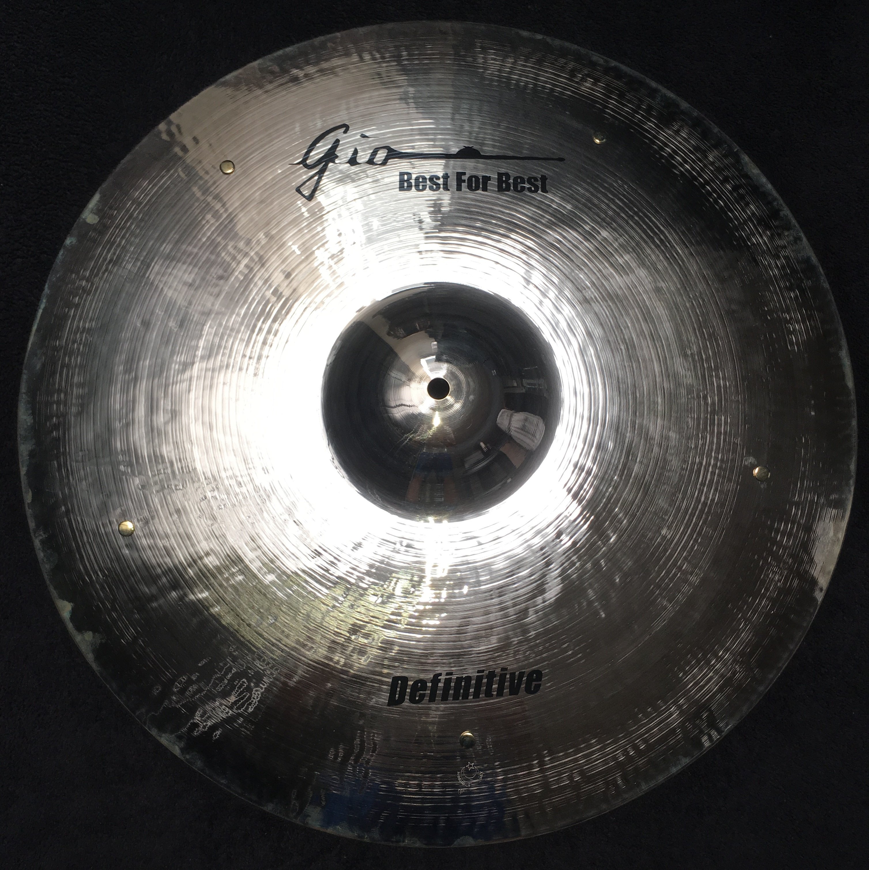 GIO Cymbals 22” inch Definitive 5 Sizzle Rivets Ride Cymbal