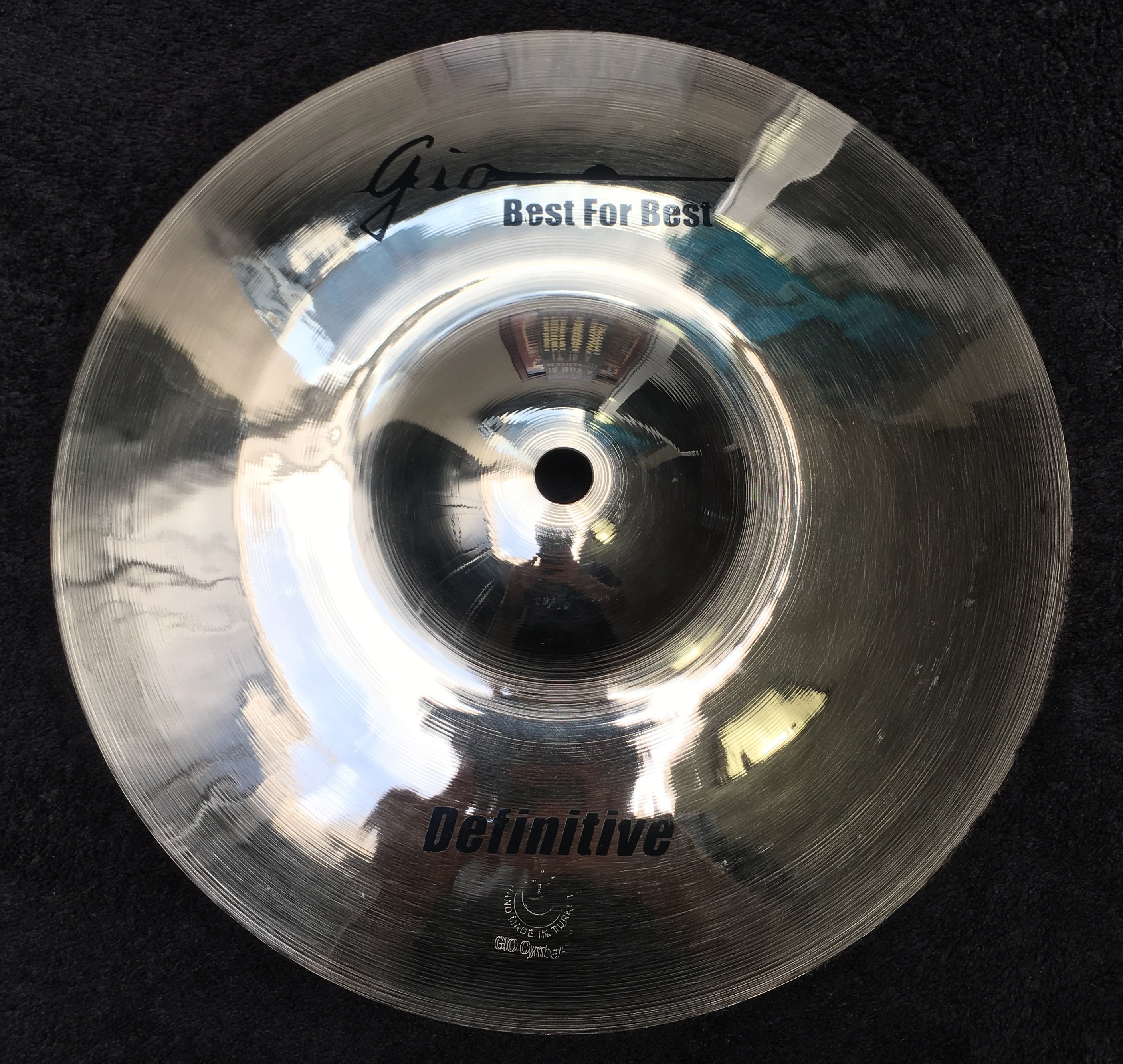 GIO Cymbals 10” inch Definitive Splash Cymbal Worldwide Delivery