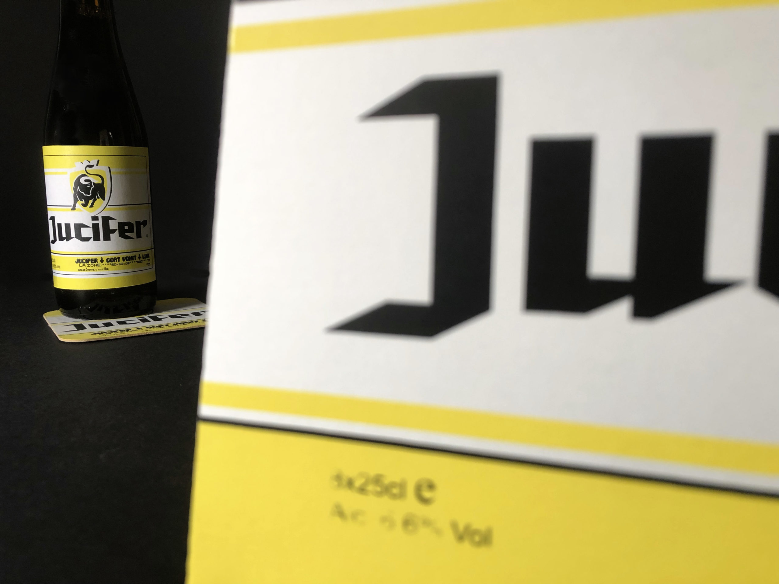 Jucifer beer box + under glass + bottle GIOV