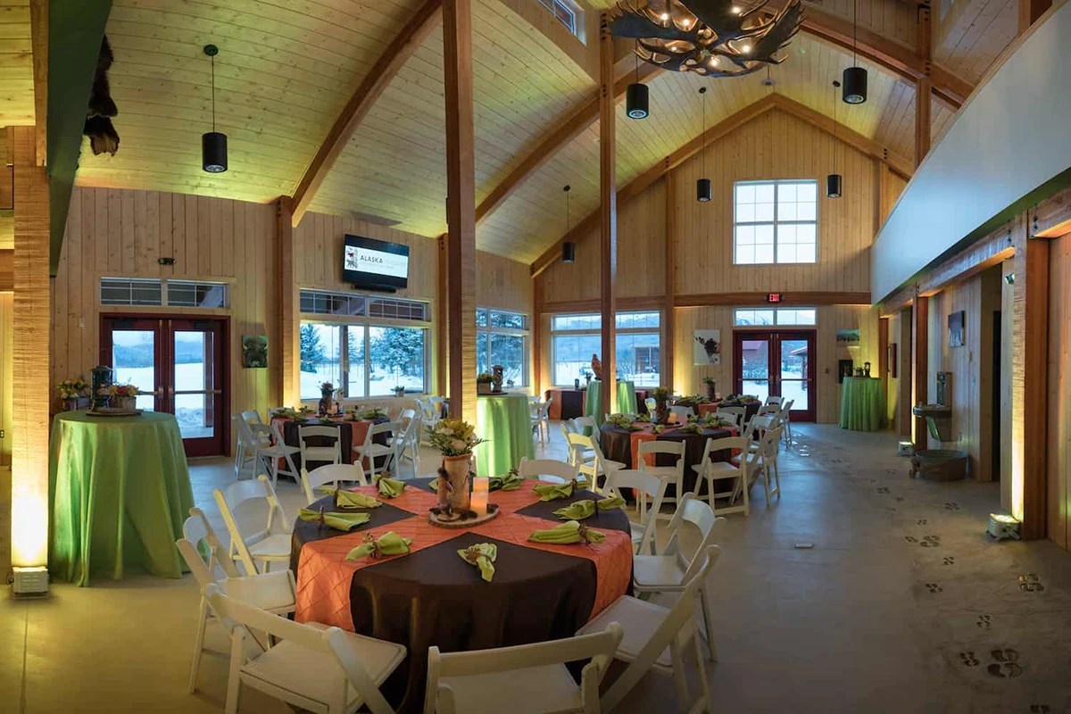 Bison Hall Venue Rental at the Alaska Wildlife Conservation Center