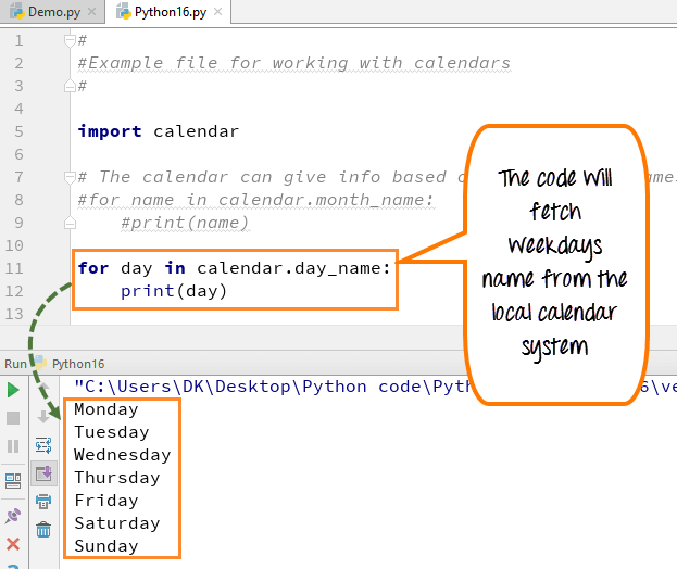 Calendar in Python Girish Godage