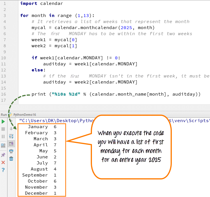 Calendar in Python Girish Godage