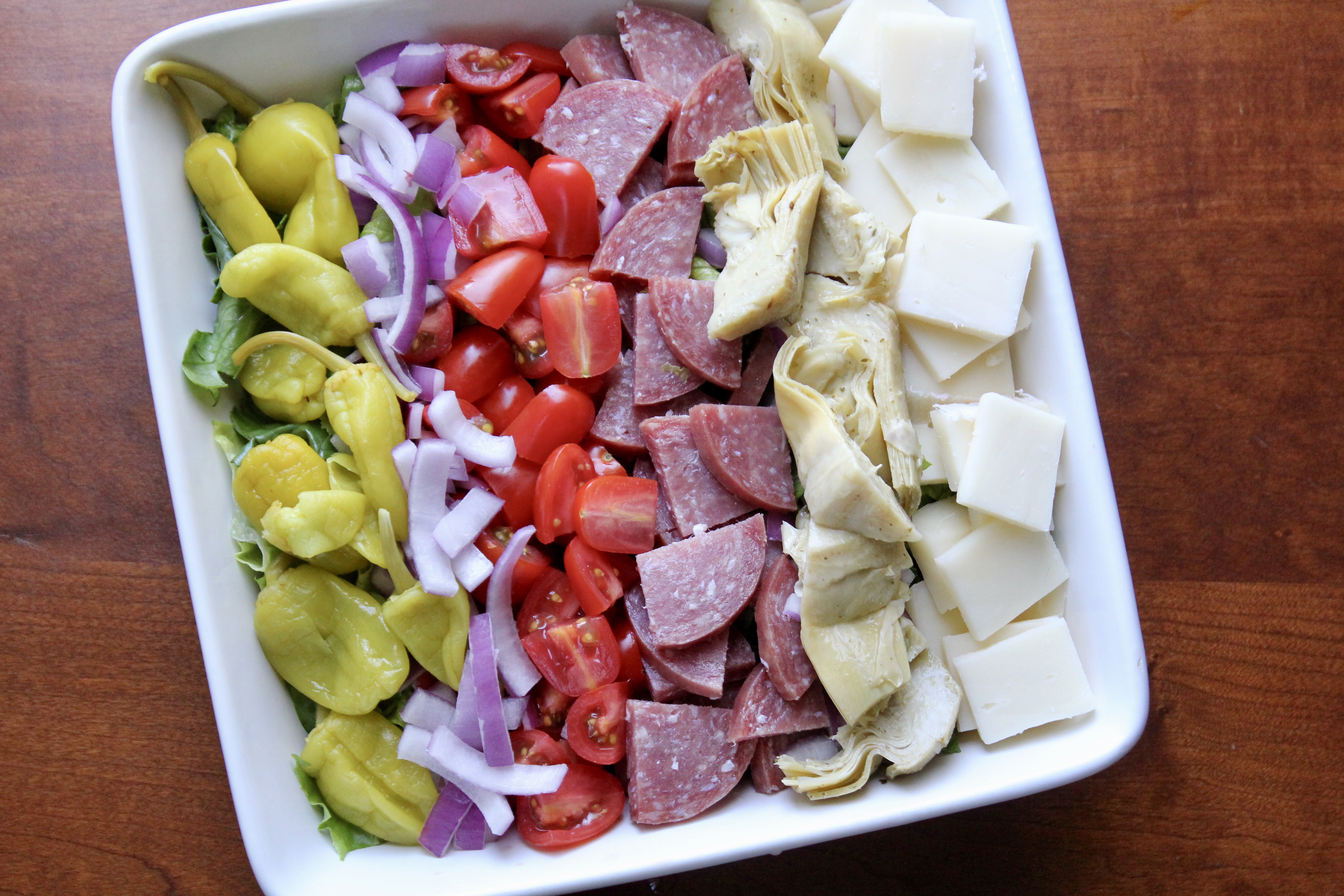 Italian Antipasto Salad with Tony's Pizza Girl Gone Mom