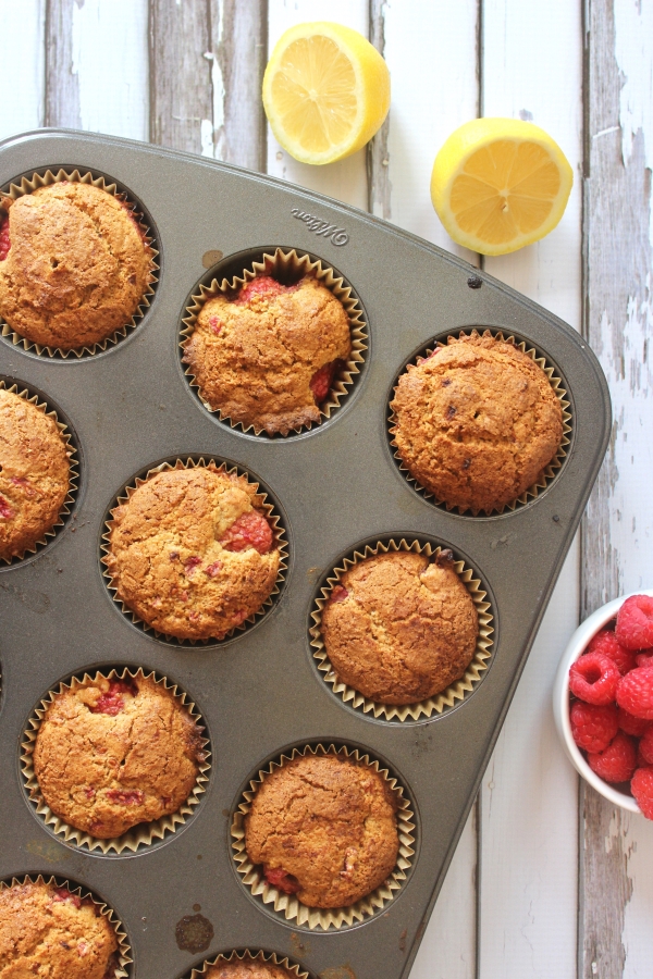 Paleo LemonRaspberry Muffins Crohn's disease ulcerative colitis ibd