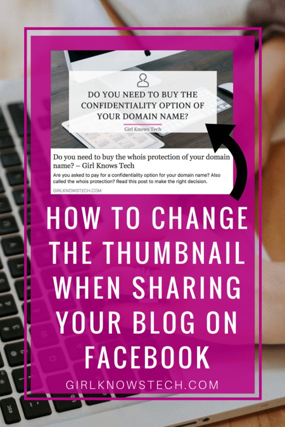 Do you get the wrong image displayed on Facebook when you share your blog? I'm sure you do! Learn how to change the thumbnail when sharing your blog to FB! A complete step-by-step guide! 