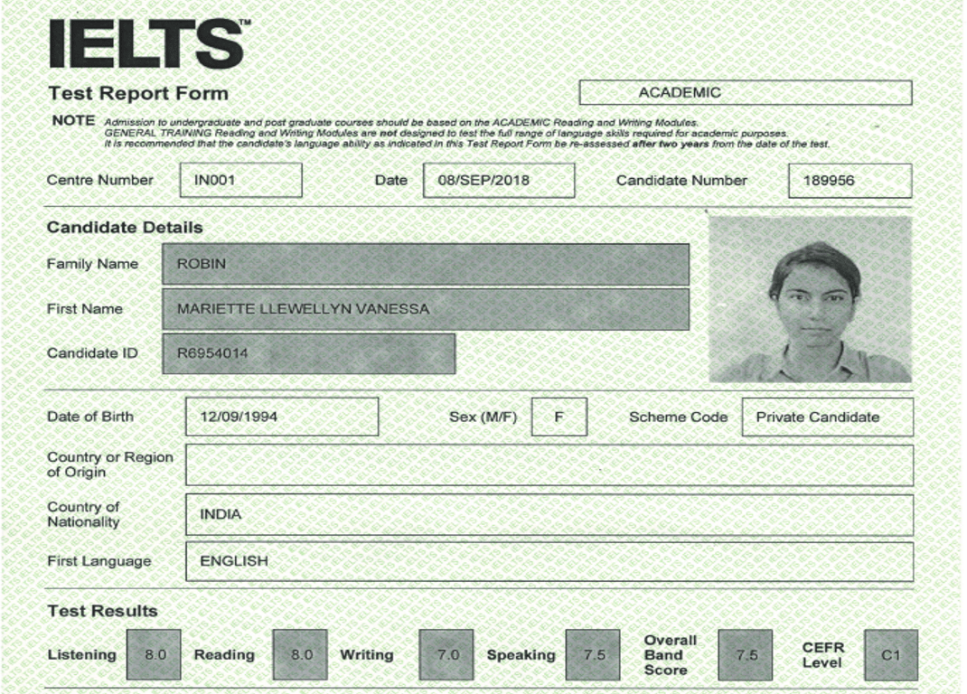 Crack IELTS in 30 Days Girl With Four Names.