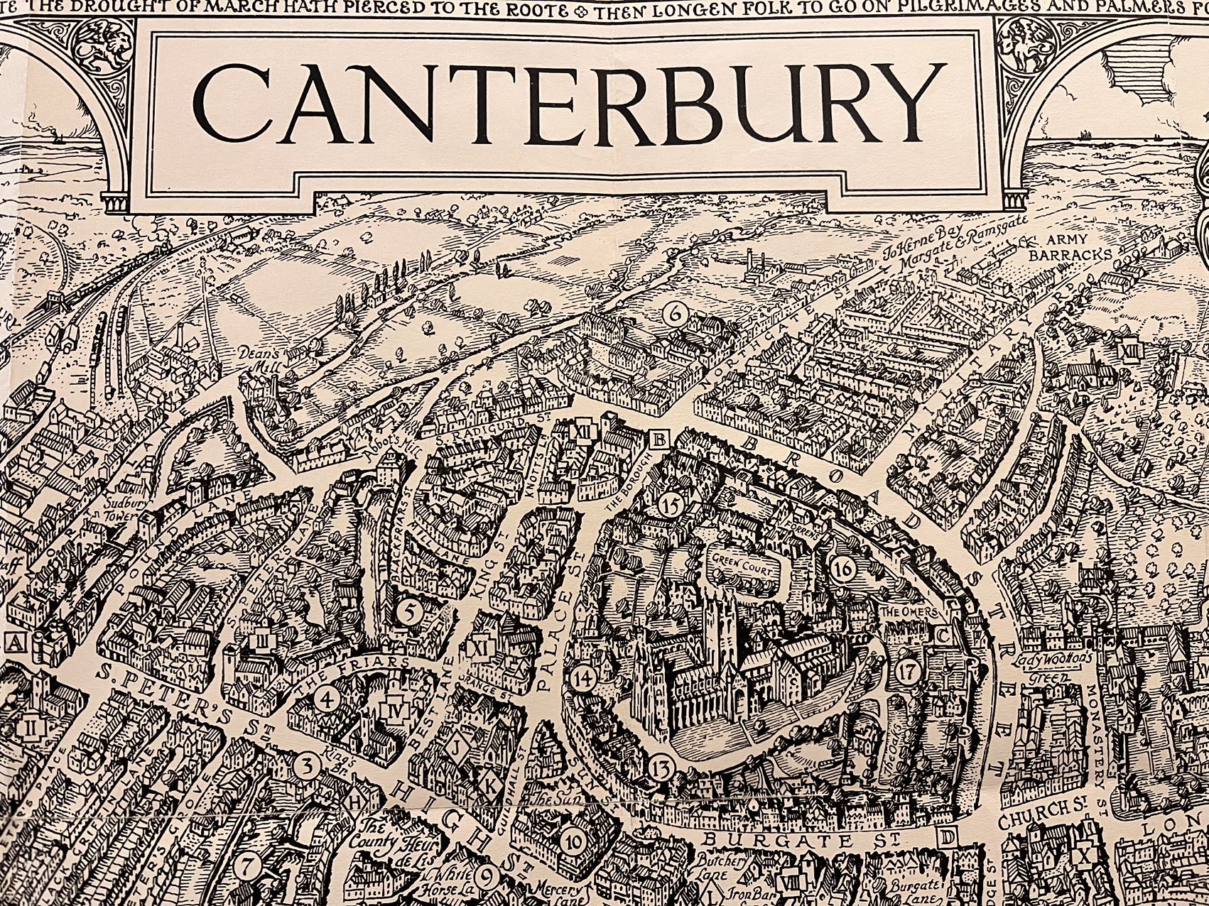 A Pictorial Map of Canterbury Vassar Geospatial Mapping Hub