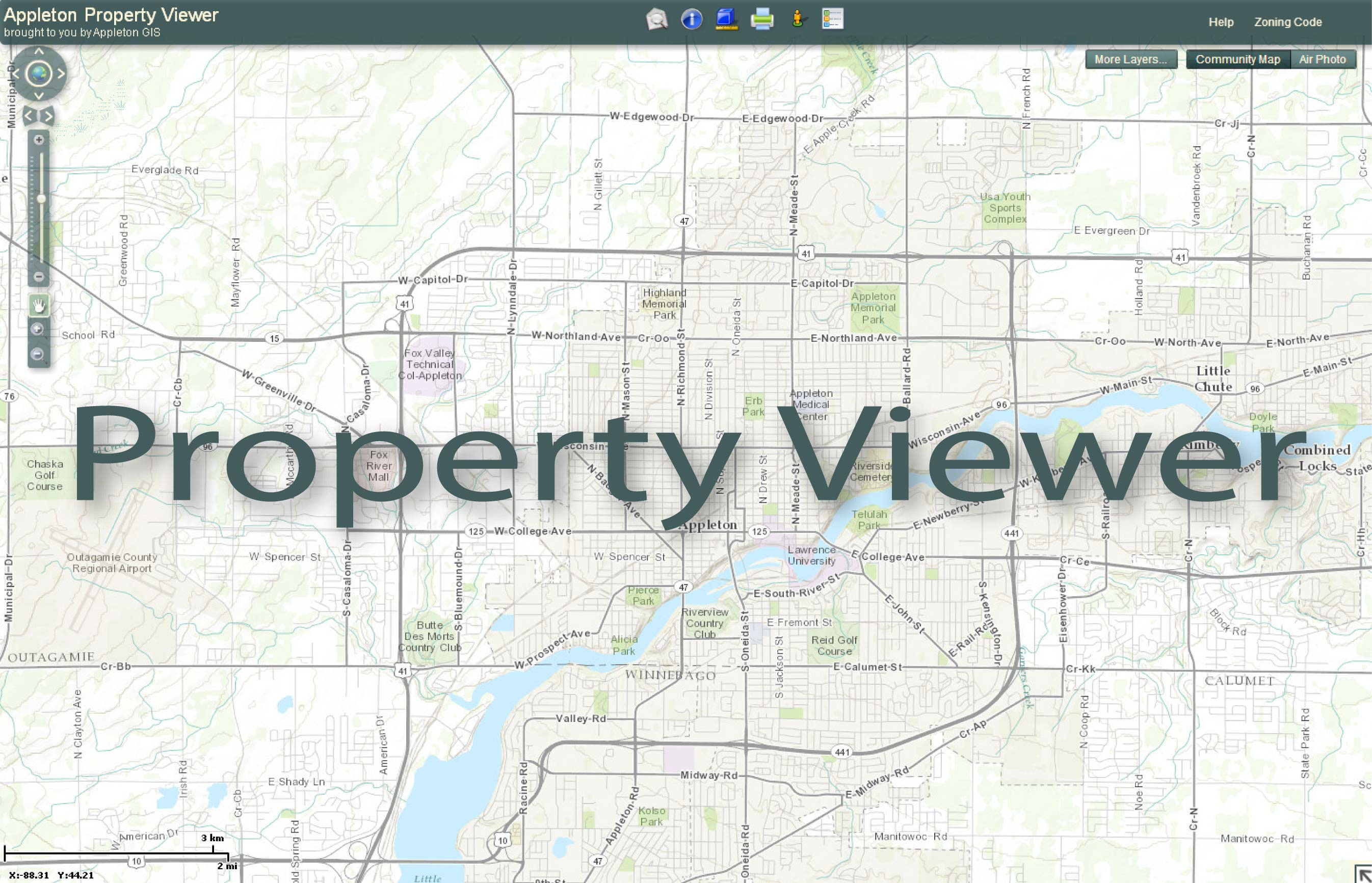 Outagamie County Wi Gis City of Appleton GIS Website