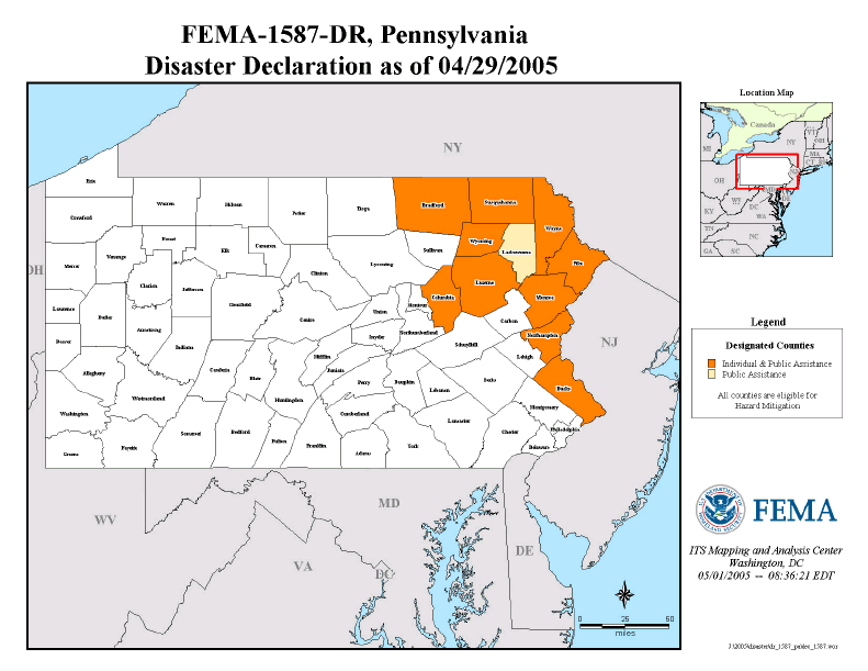 Pennsylvania Severe Storms And Flooding (DR1587PA) FEMA.gov