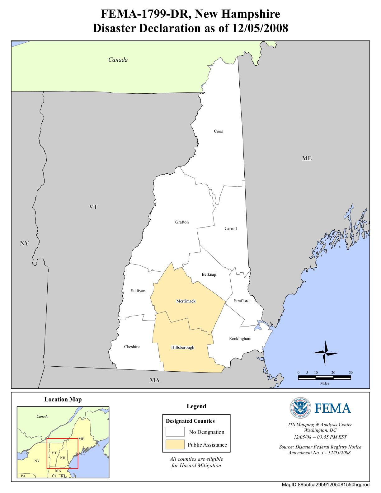 New Hampshire Severe Storms And Flooding (DR1799NH) FEMA.gov
