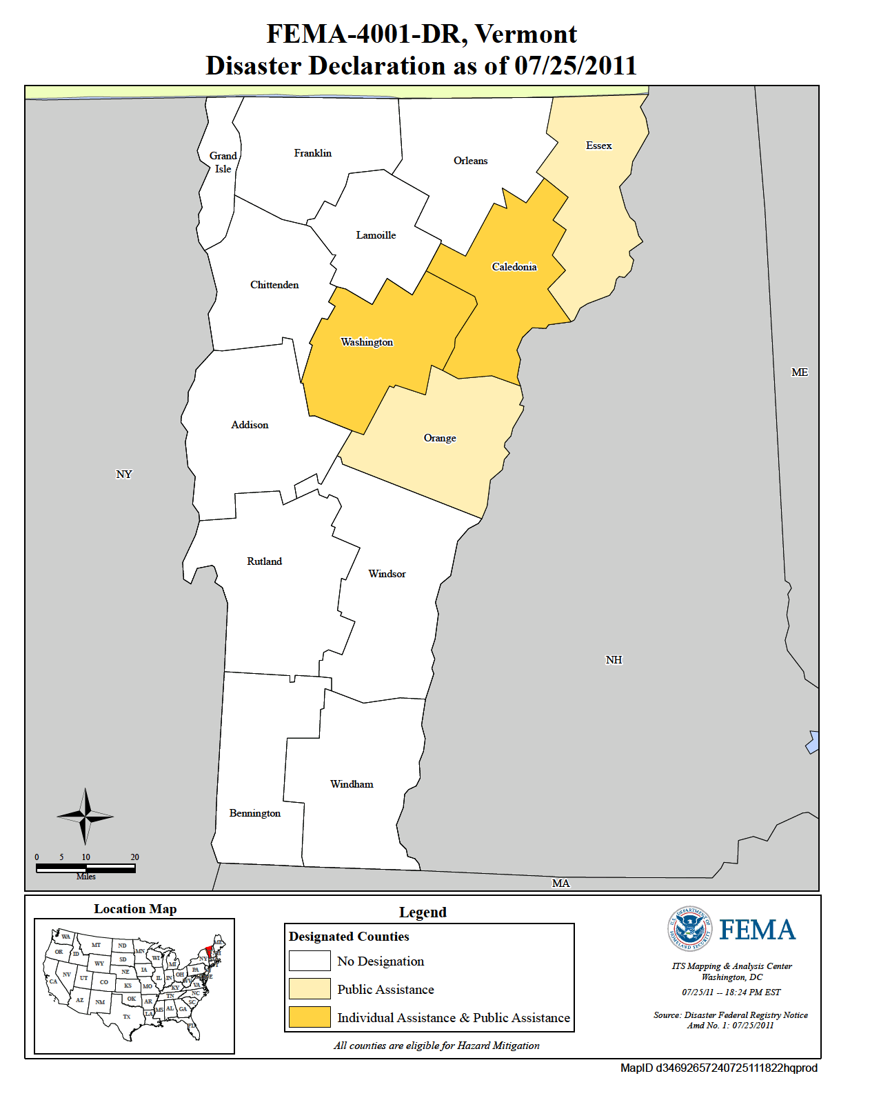 Vermont Severe Storms And Flooding (DR4001) FEMA.gov