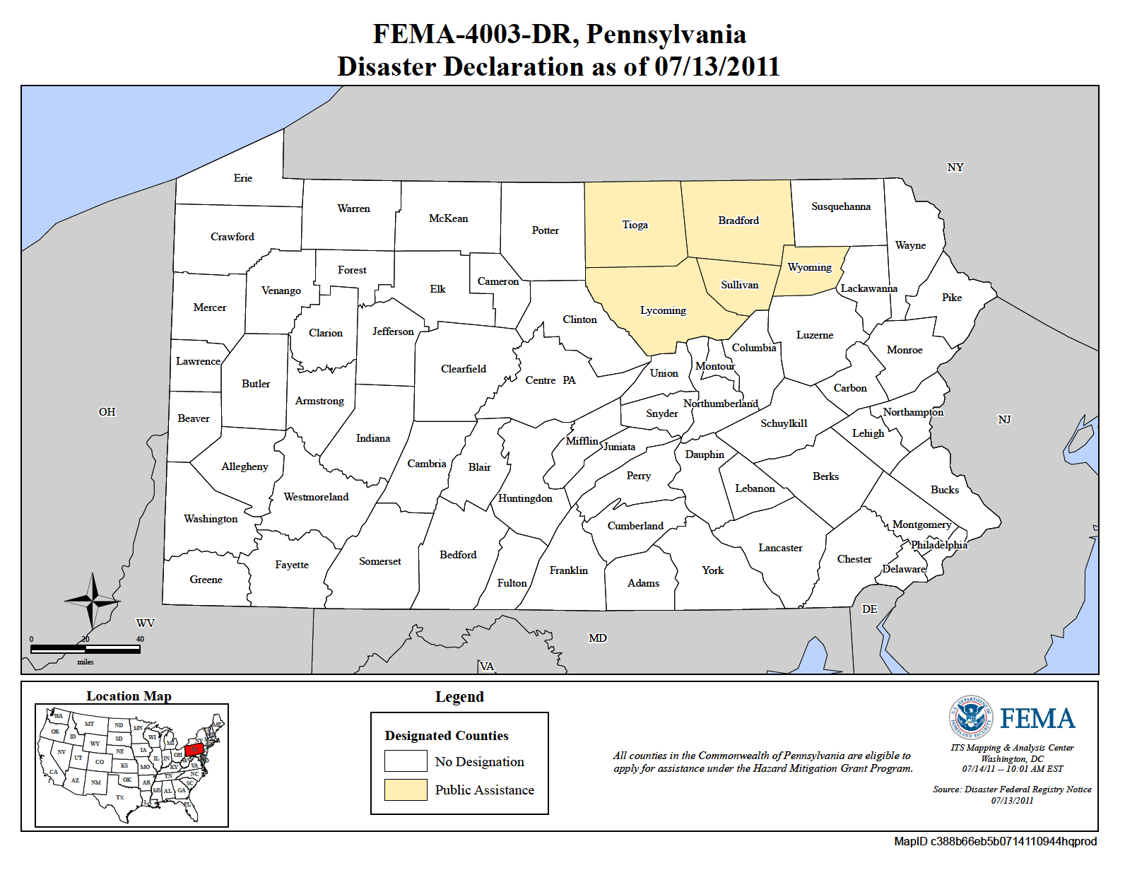 Pennsylvania Severe Storms and Flooding (DR4003) FEMA.gov