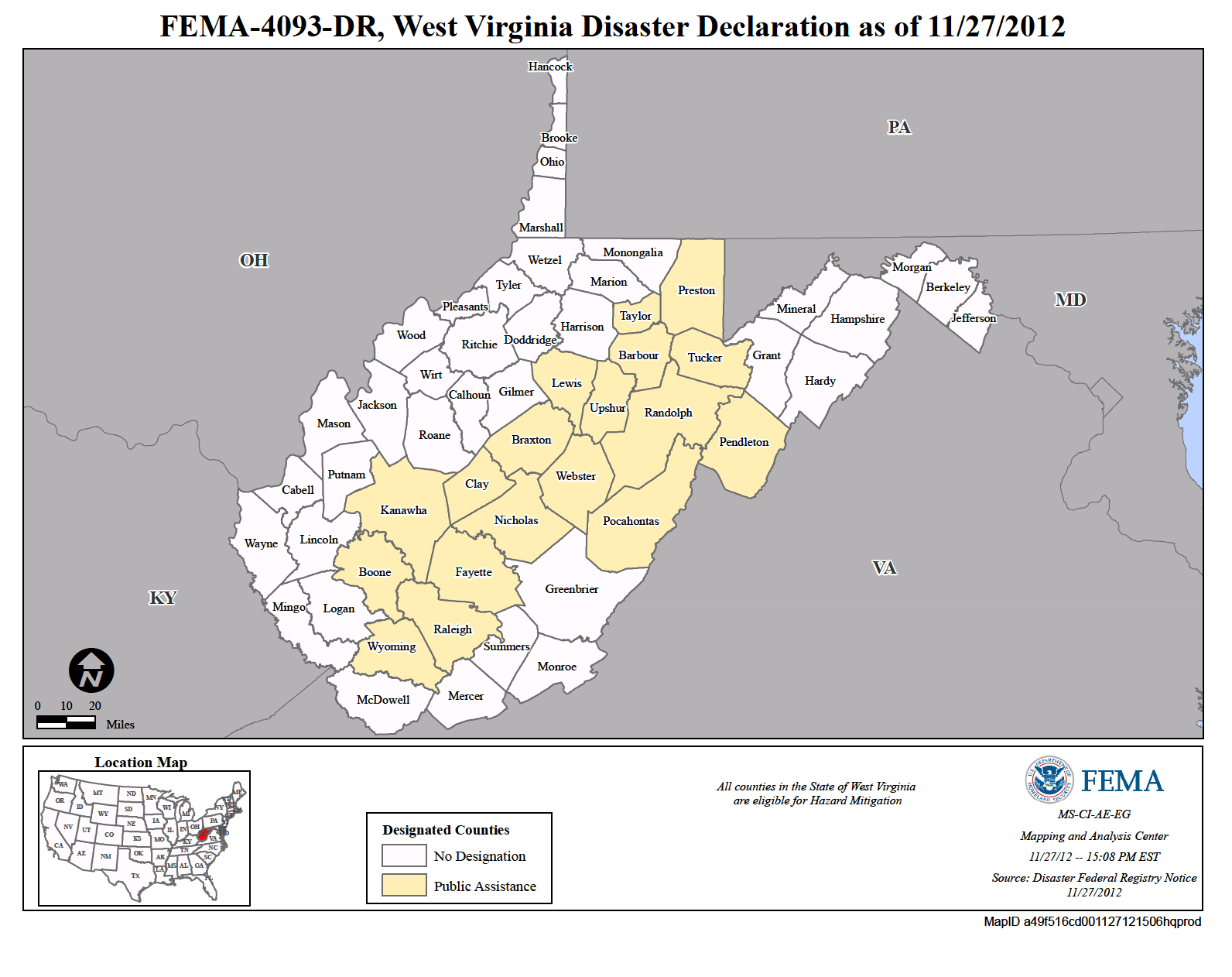 West Virginia Hurricane Sandy (DR4093) FEMA.gov