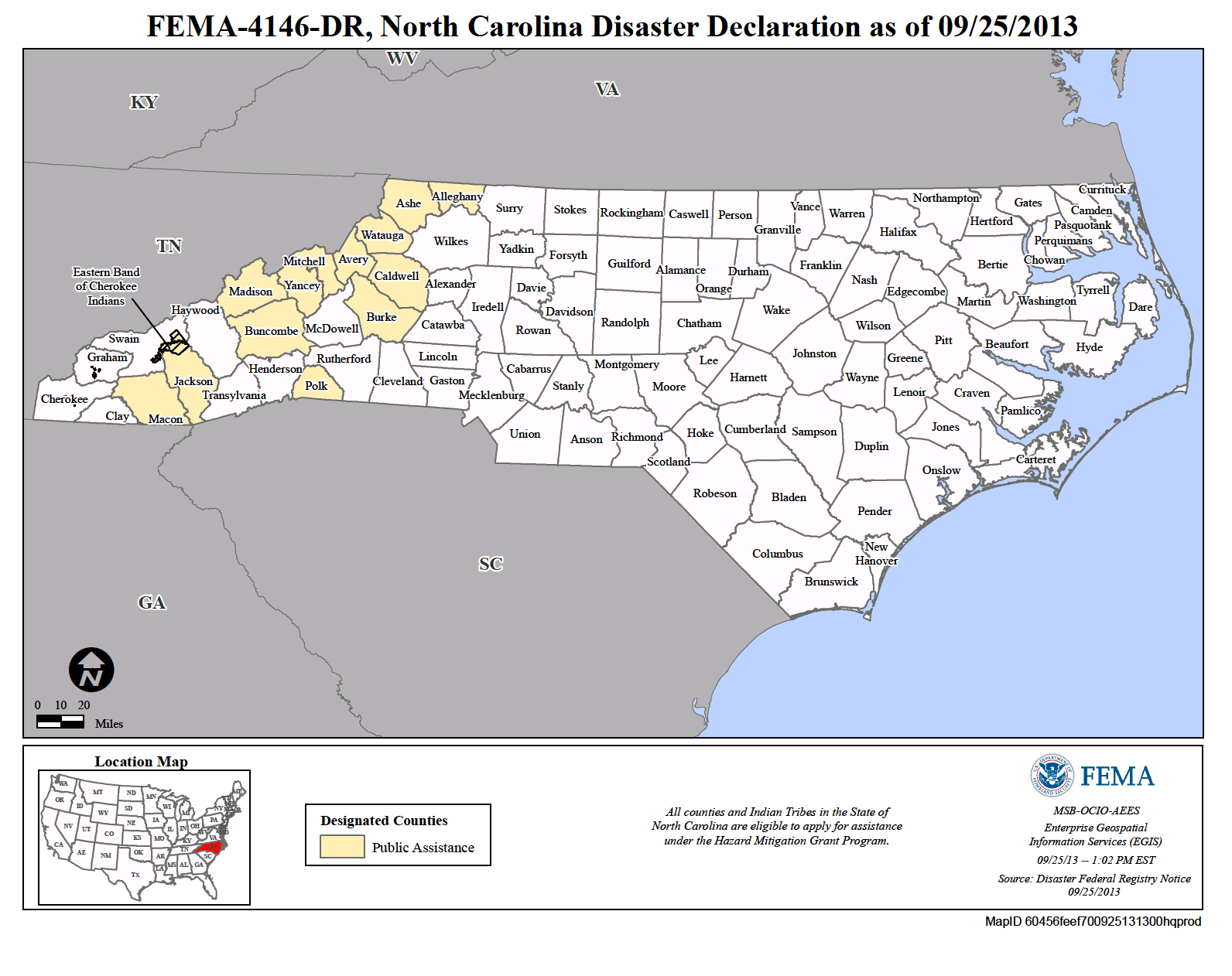 North Carolina Severe Storms, Flooding, Landslides, And Mudslides (DR