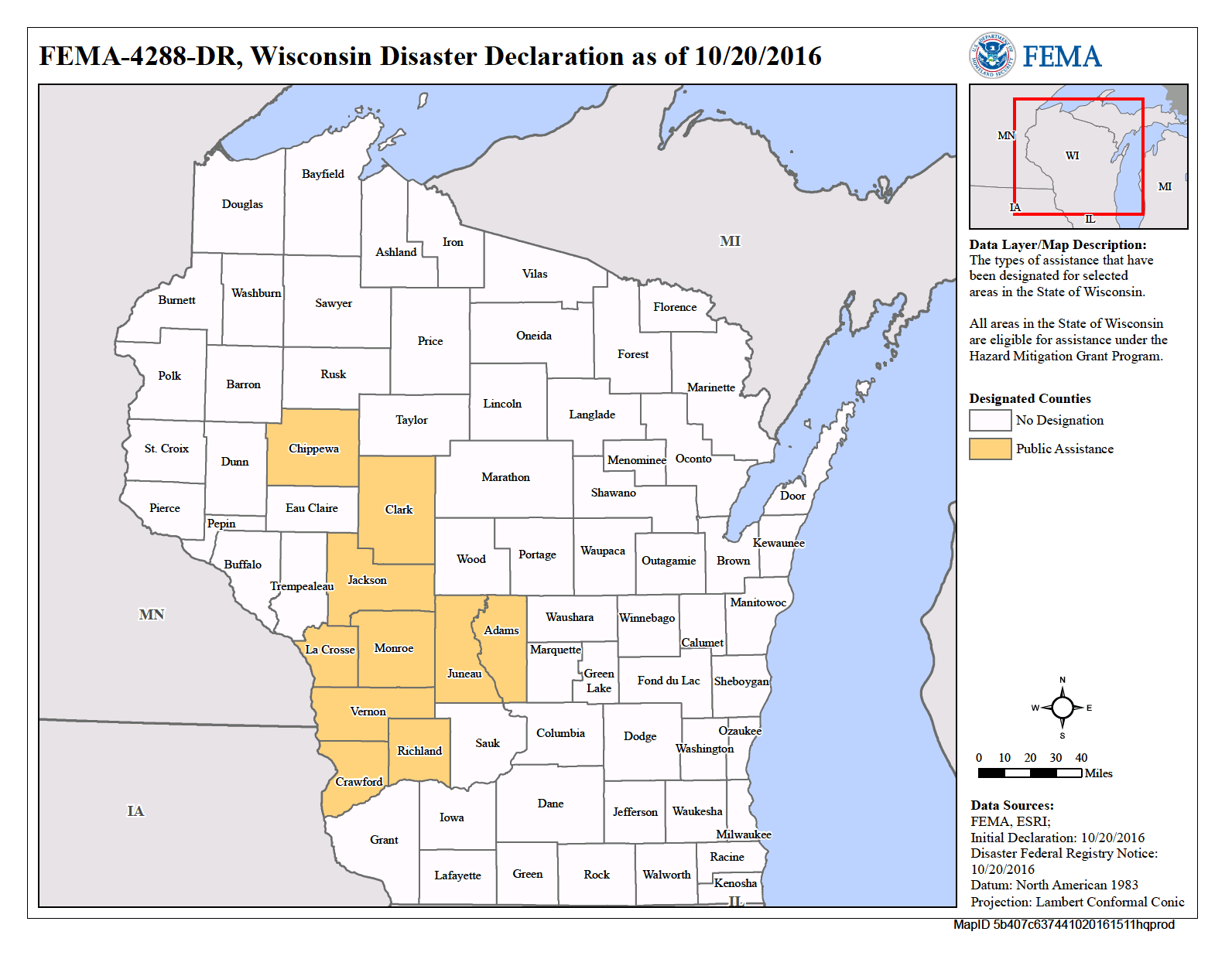 Wisconsin Severe Storms, Flooding, And Mudslides (DR4288WI) FEMA.gov
