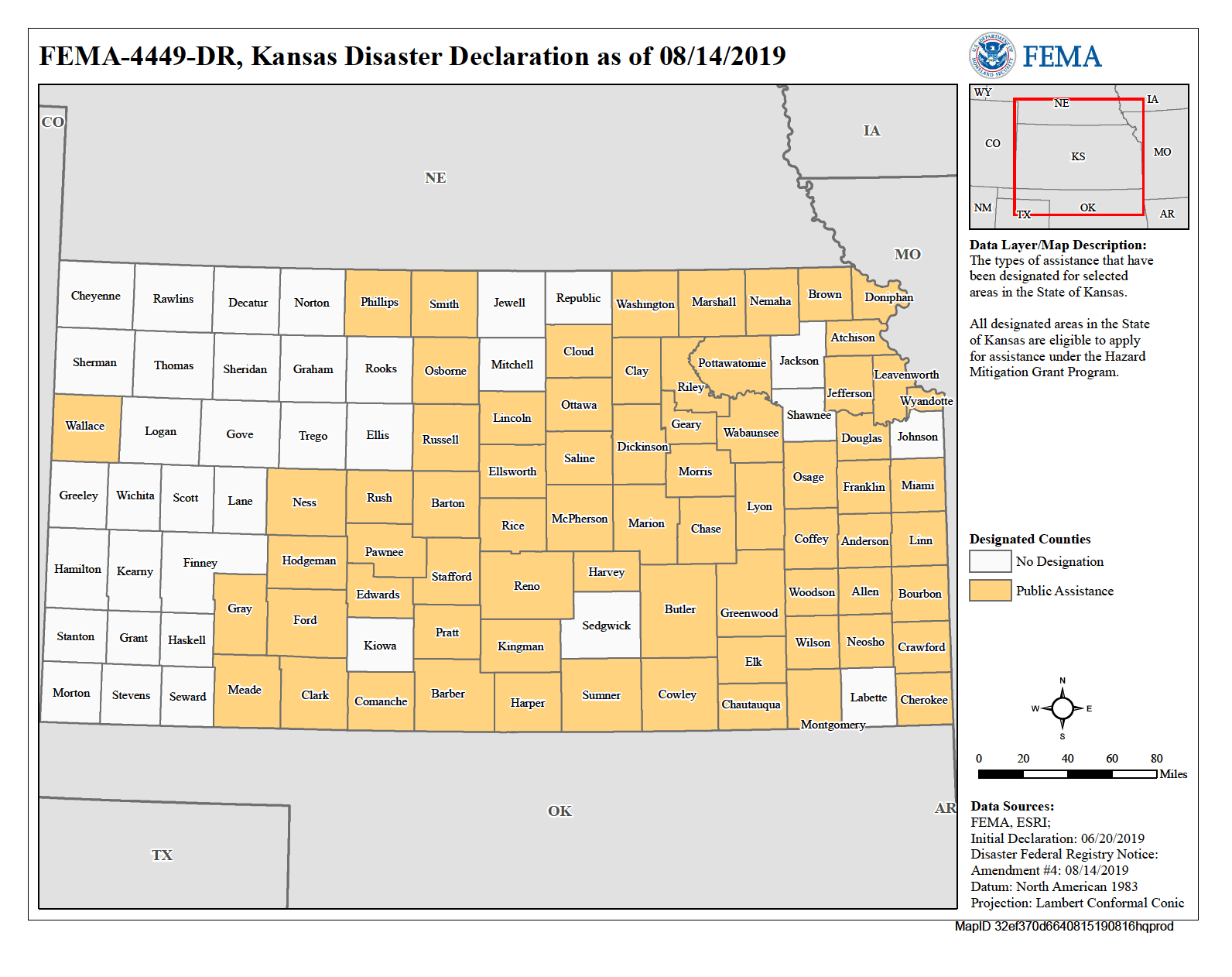 Kansas Severe Storms, Straightline Winds, Tornadoes, Flooding,landslides,and Mudslides (DR4449