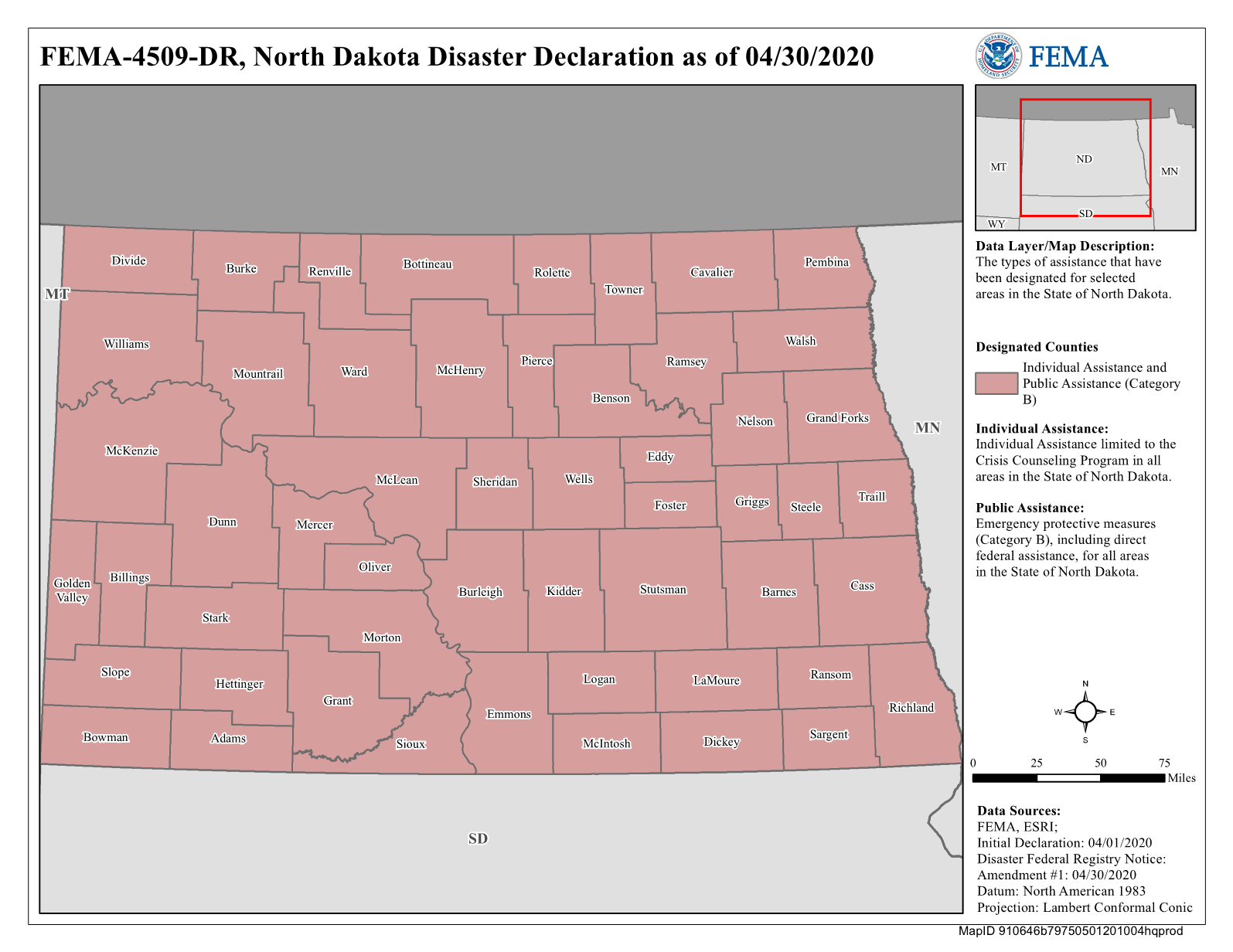 North Dakota Covid19 Pandemic (DR4509ND) FEMA.gov
