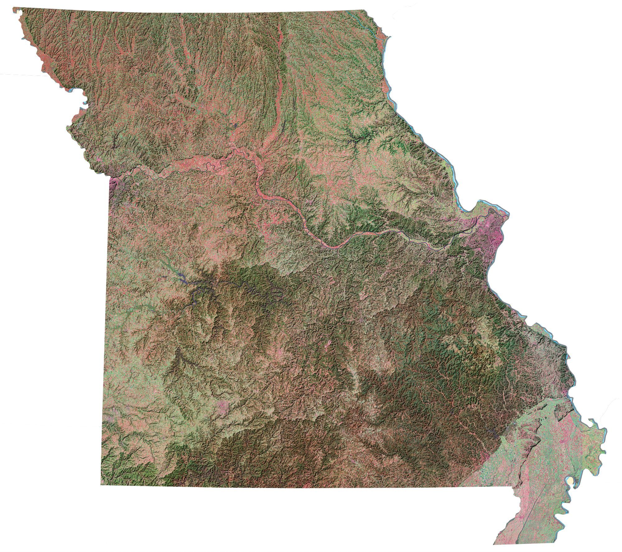 Missouri Map With Towns Map Of Missouri - Cities And Roads - Gis Geography