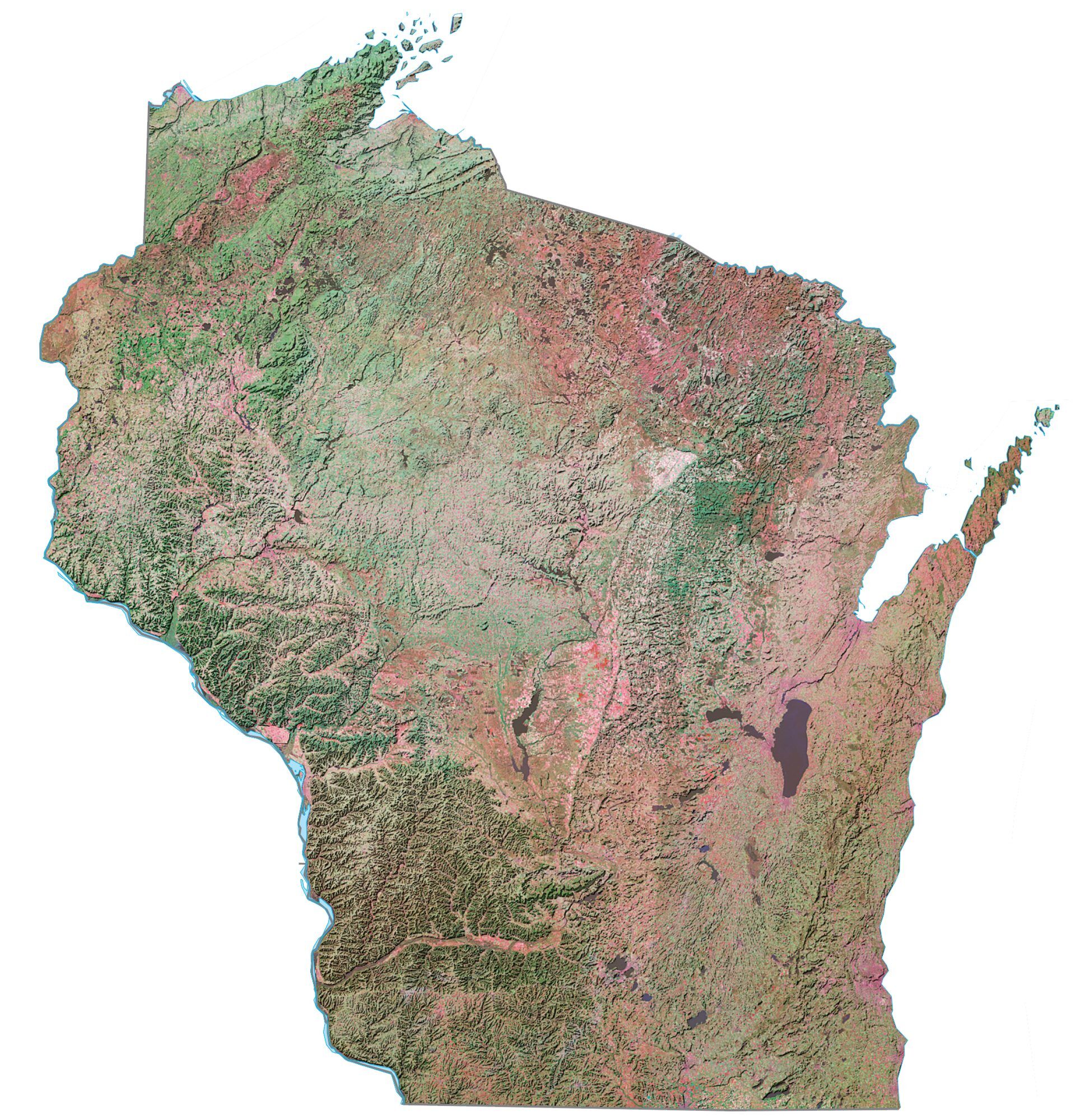 Rock County Wi Gis Wisconsin Lakes and Rivers Map GIS Geography