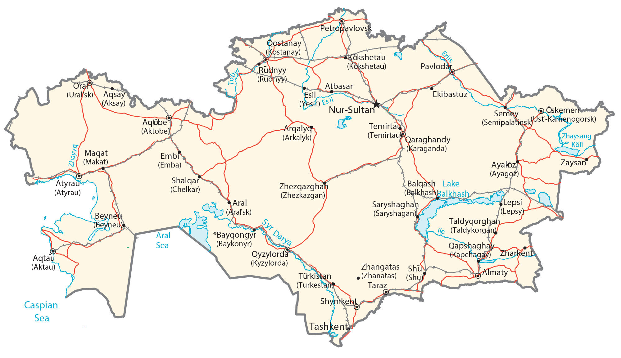 Kazakh Steppe Map