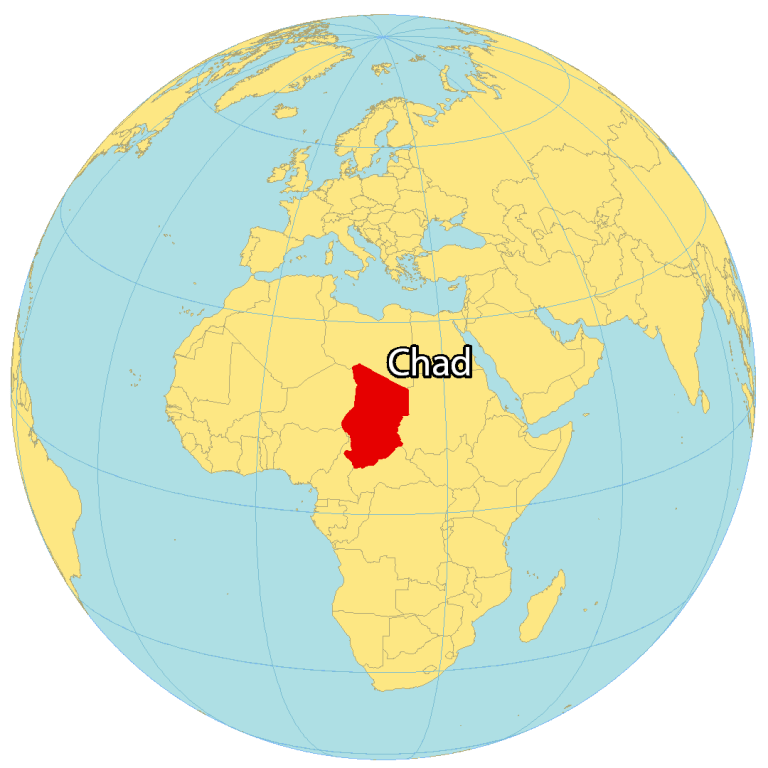 Chad Map Cities and Roads GIS Geography