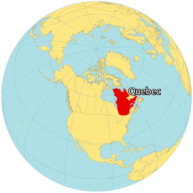 Quebec Map Cities and Roads GIS Geography