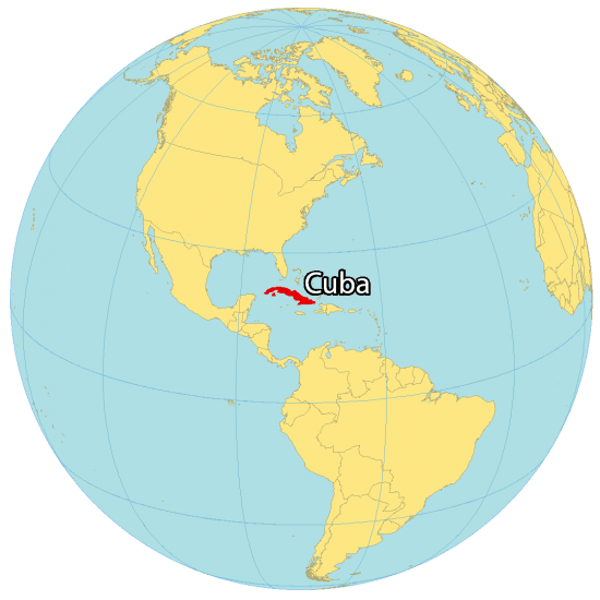 Cuba Map Roads and Cities GIS Geography