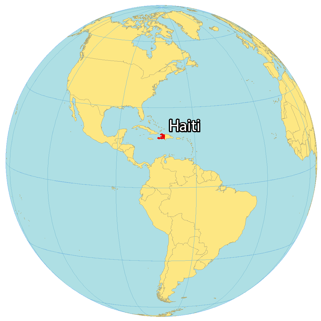 Haiti On World Map Map Of Haiti - Gis Geography