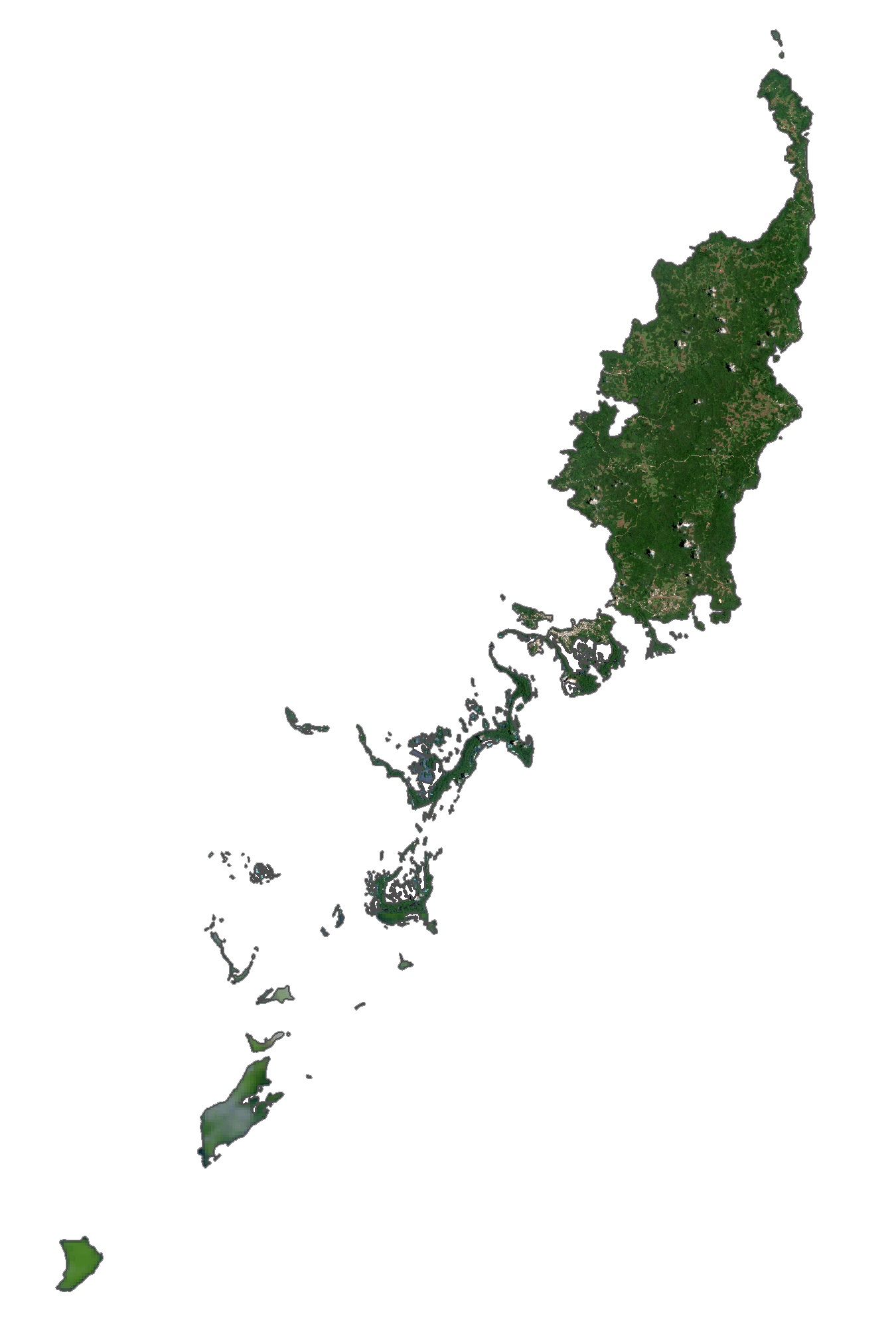 Map of Palau Cities and Islands GIS Geography