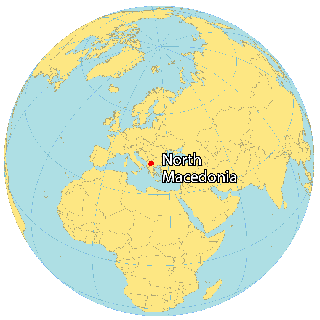 Map of North Macedonia GIS Geography