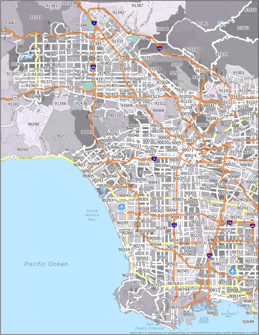 Navigating Los Angeles A Comprehensive Guide To Zip Code Maps Rio de