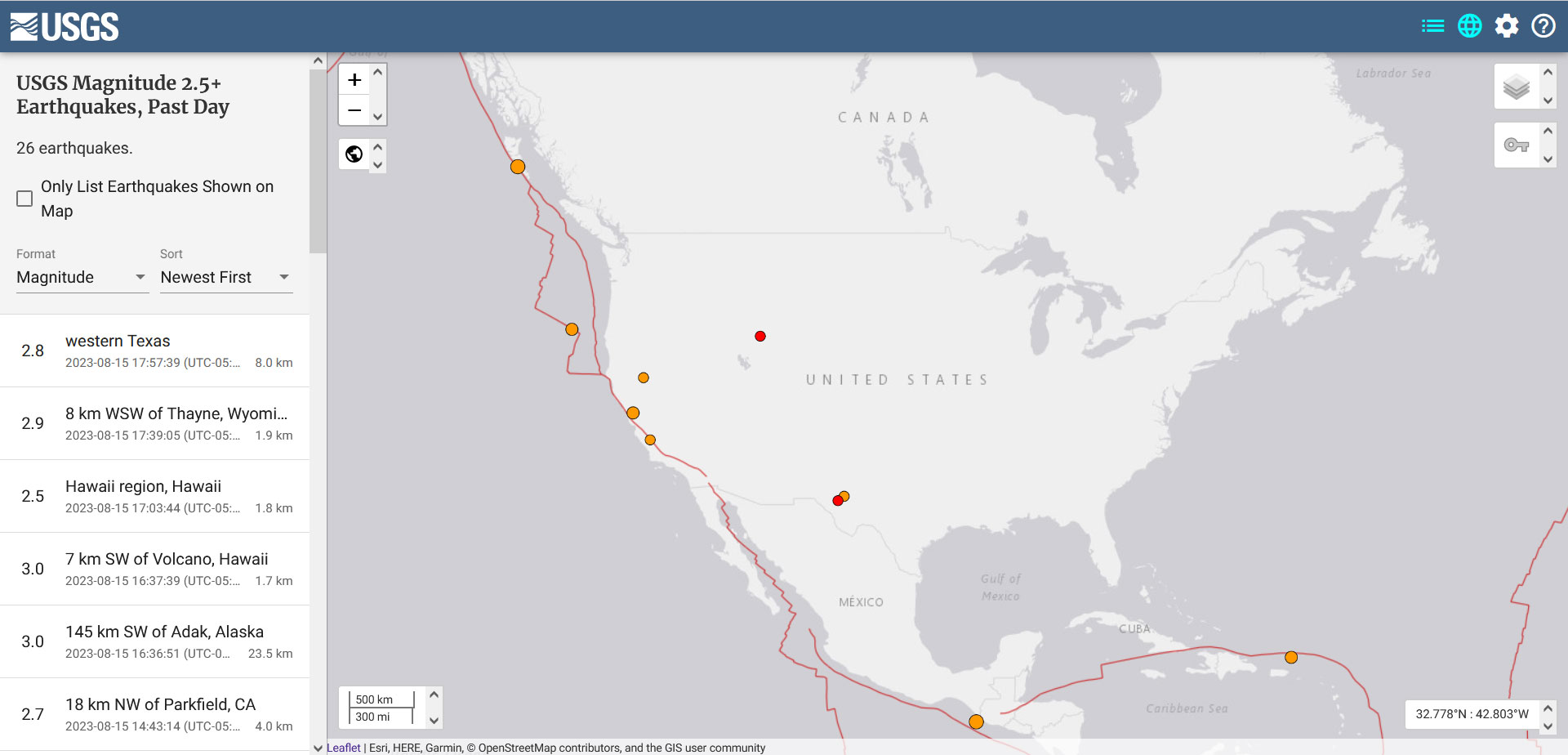 Earthquake Maps for Disaster Response GIS Geography