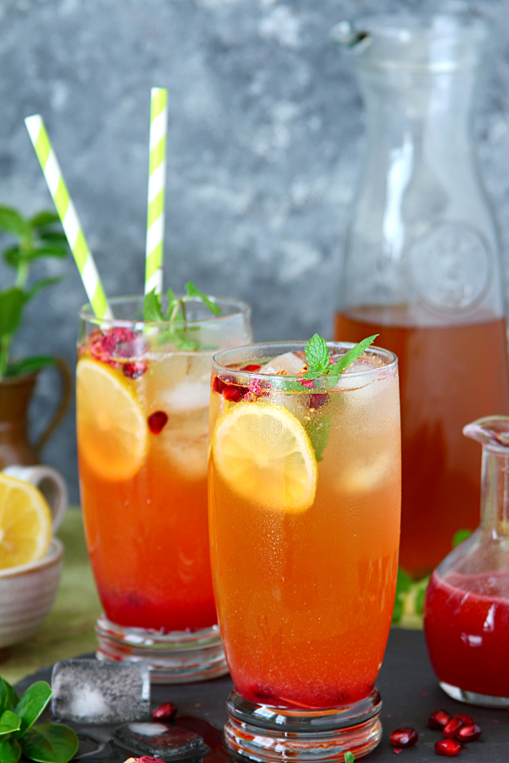 Stay Cool This Summer With Pomegranate Rose Iced Tea Gitadini