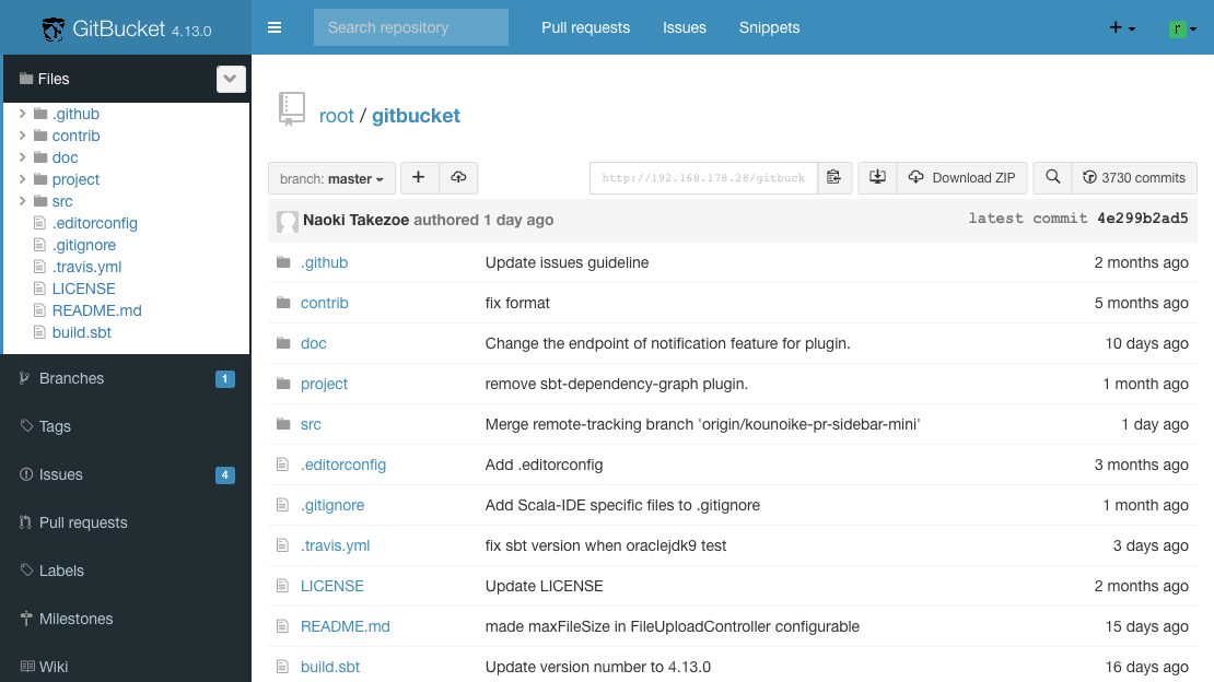 GitBucket A Git platform