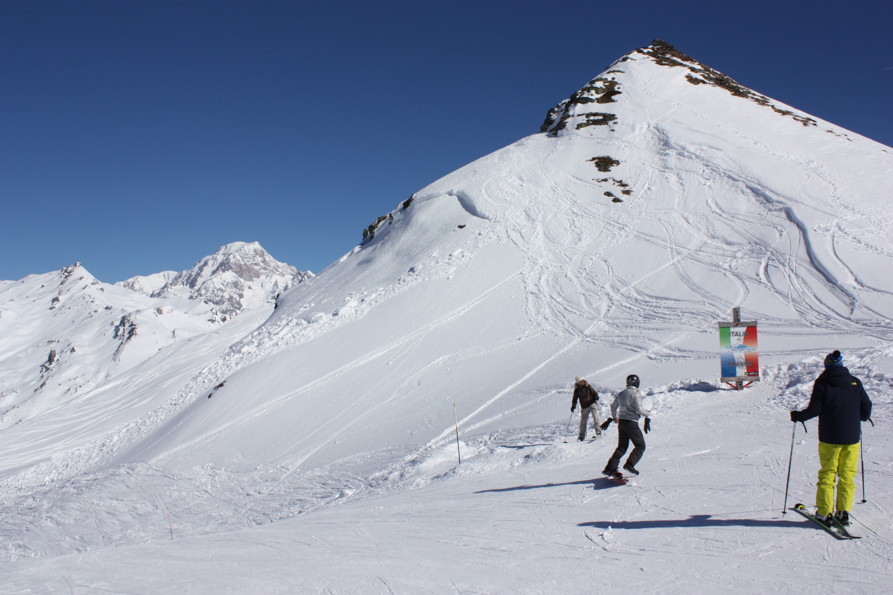 Frontière italienne à La Rosière Les