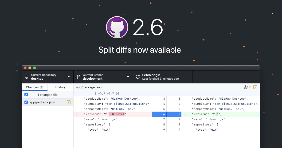 Introducing split diffs in GitHub Desktop The GitHub Blog