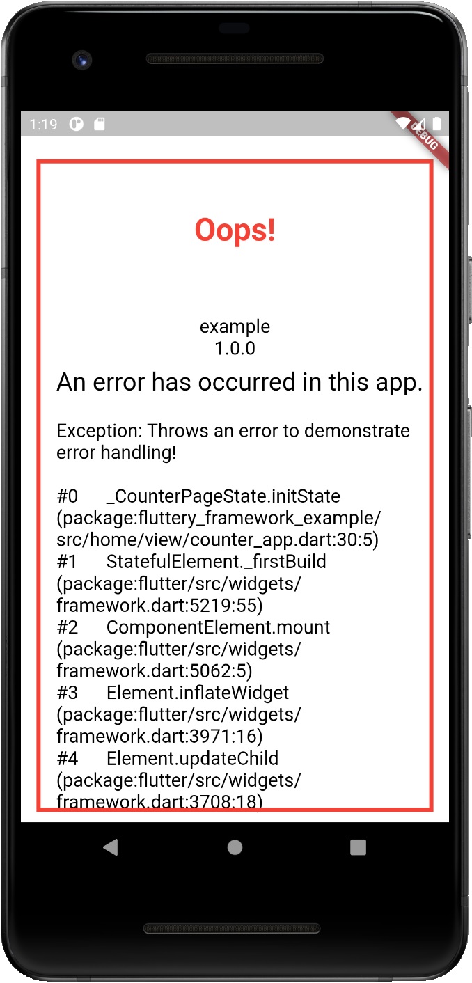Error handling topic Dart API