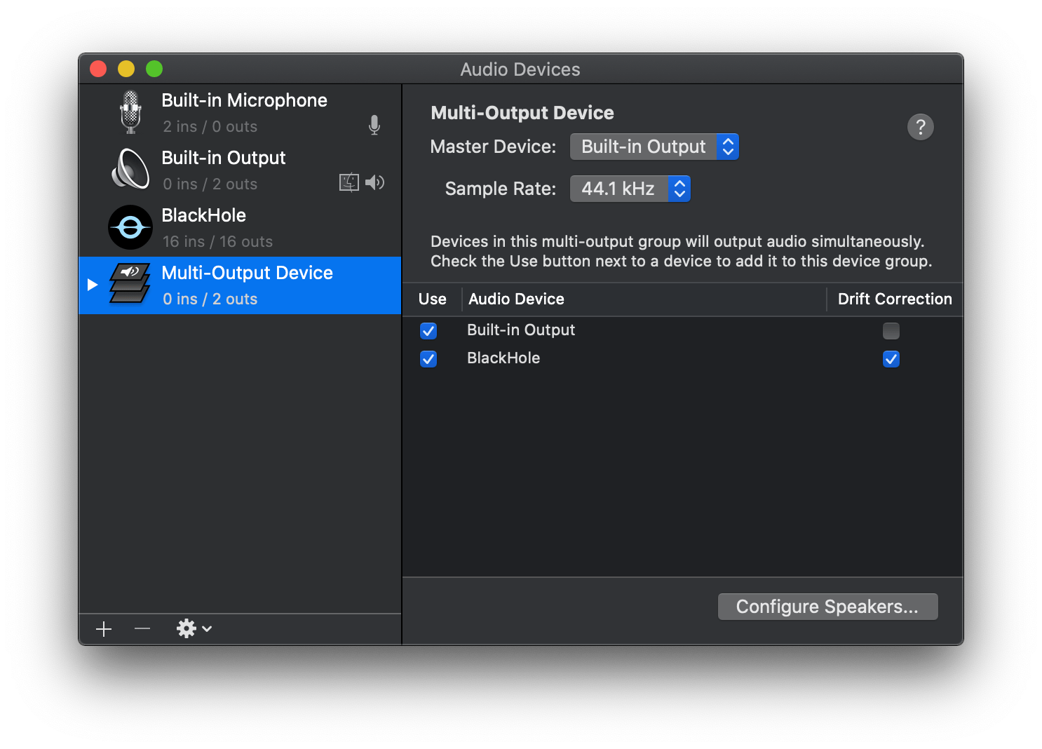 Multi Output Device · ExistentialAudio/BlackHole Wiki · GitHub