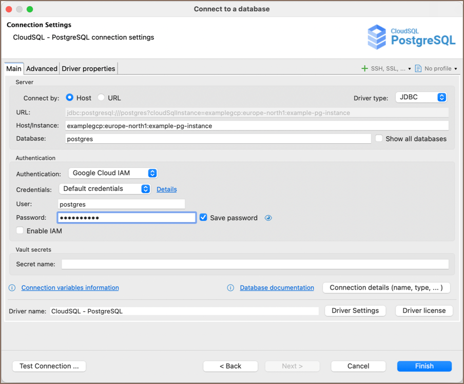 Database driver PostgreSQL on Google Cloud · dbeaver/dbeaver Wiki · GitHub