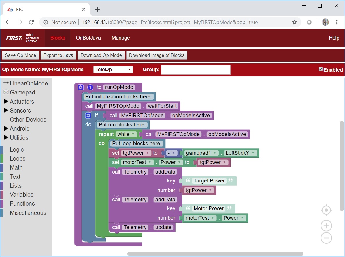 Controlling a Servo (Blocks) · ftctechnh/ftc_app Wiki · GitHub