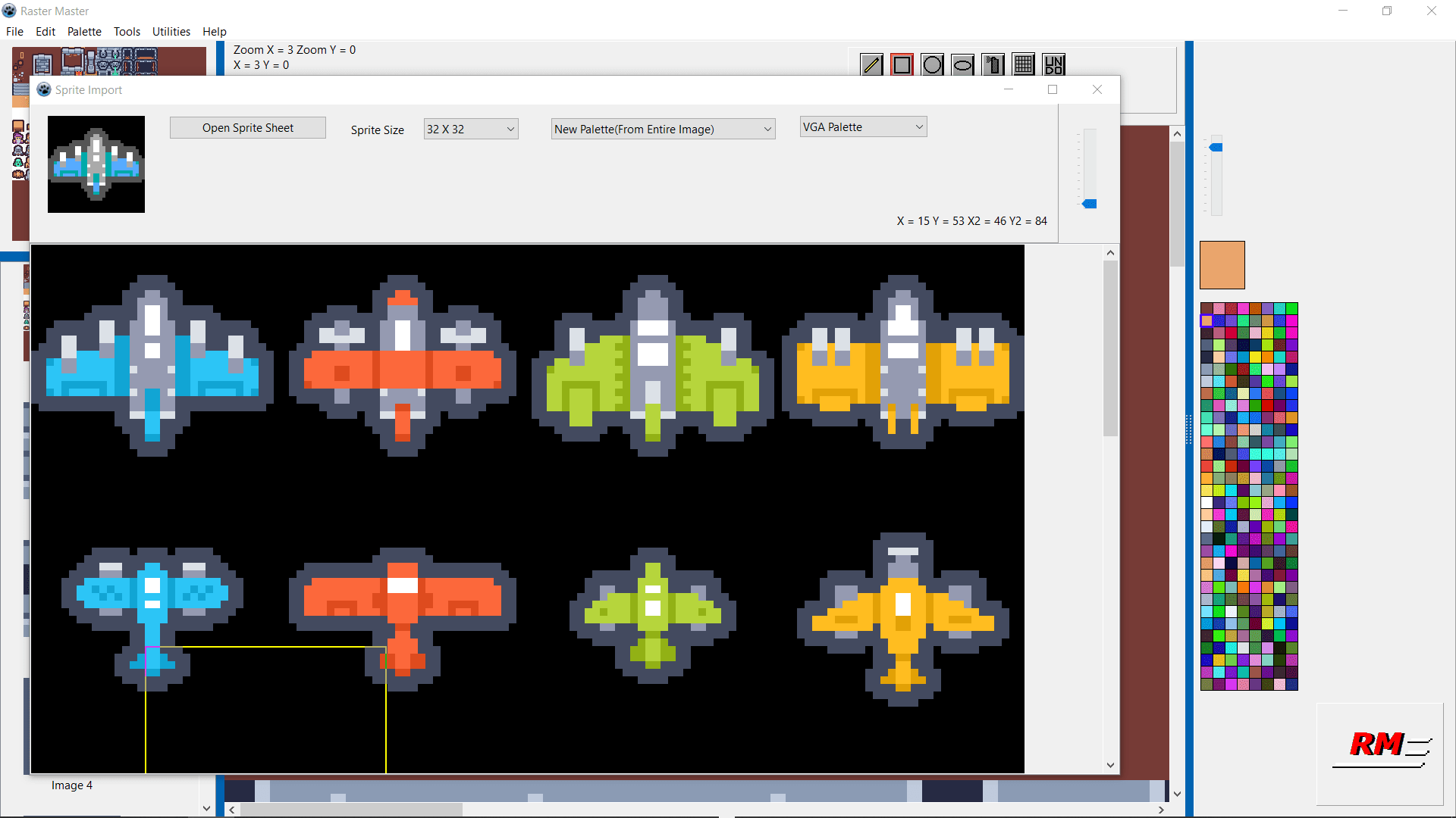 GitHub RetroNick2020/rastermaster Raster Master Sprite/Icon/Map