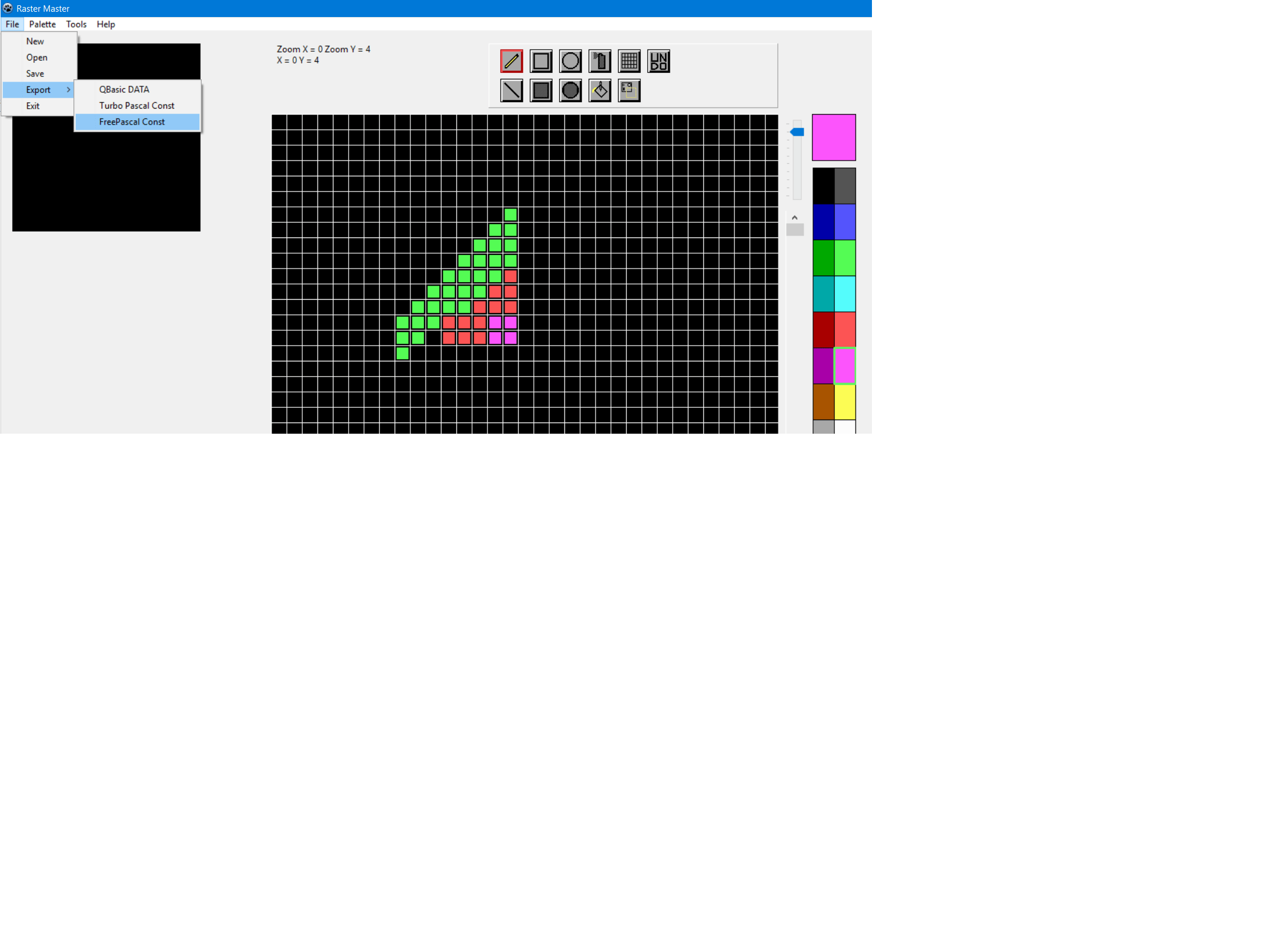 GitHub RetroNick2020/rastermaster Raster Master Sprite/Icon/Map