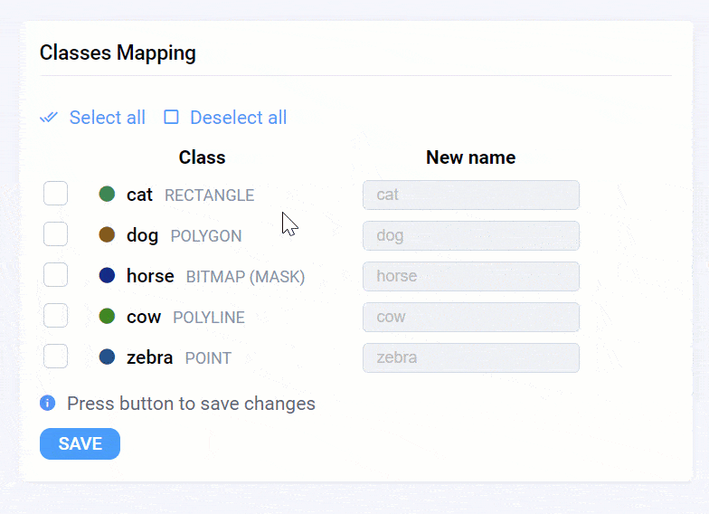 ClassesMapping Supervisely