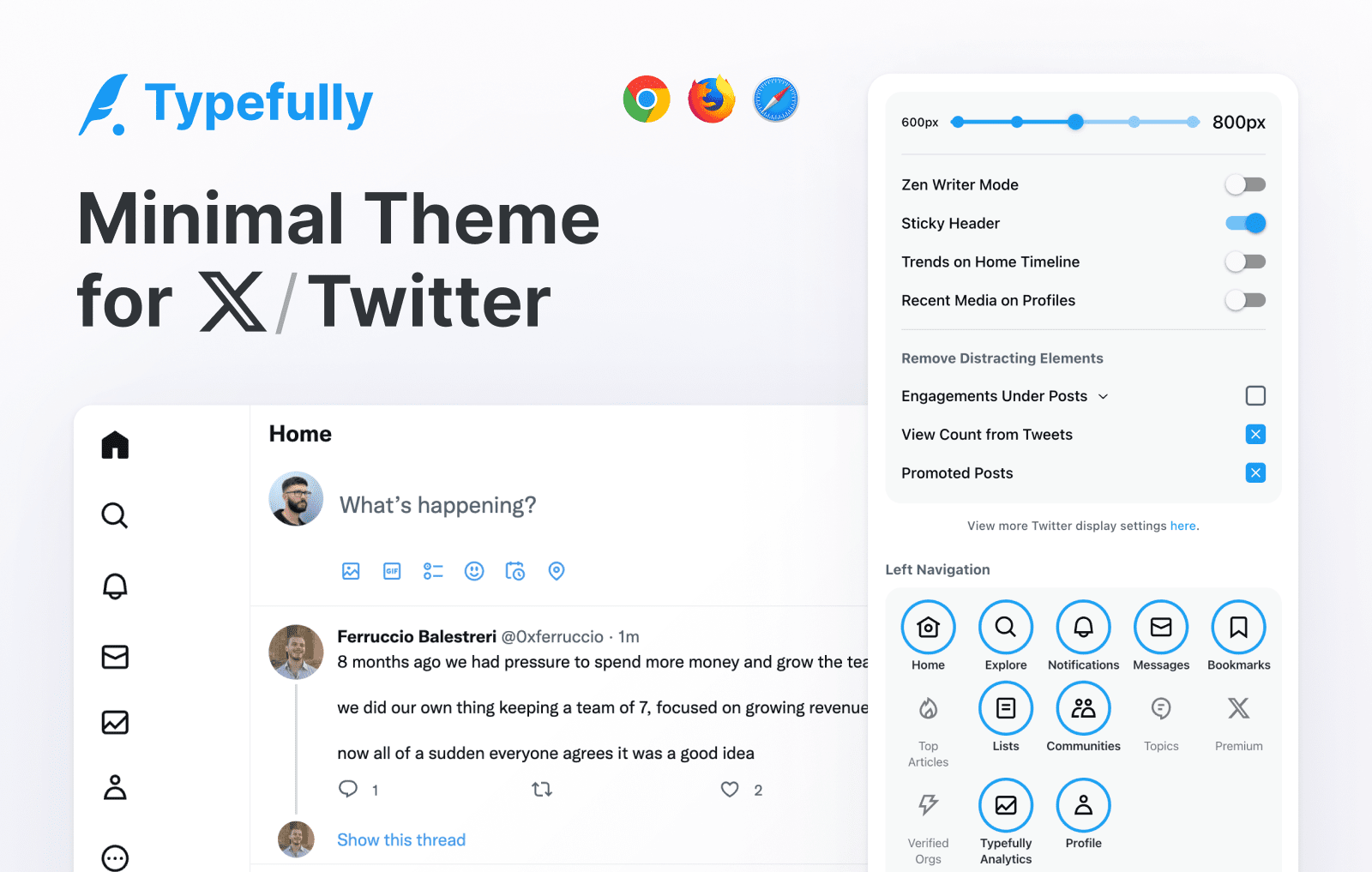 GitHub typefully/minimaltwitter Minimal Theme for Twitter Refine