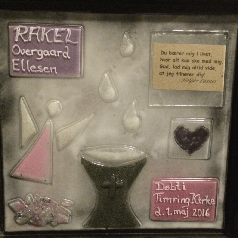 Dåbsikon i svæveramme