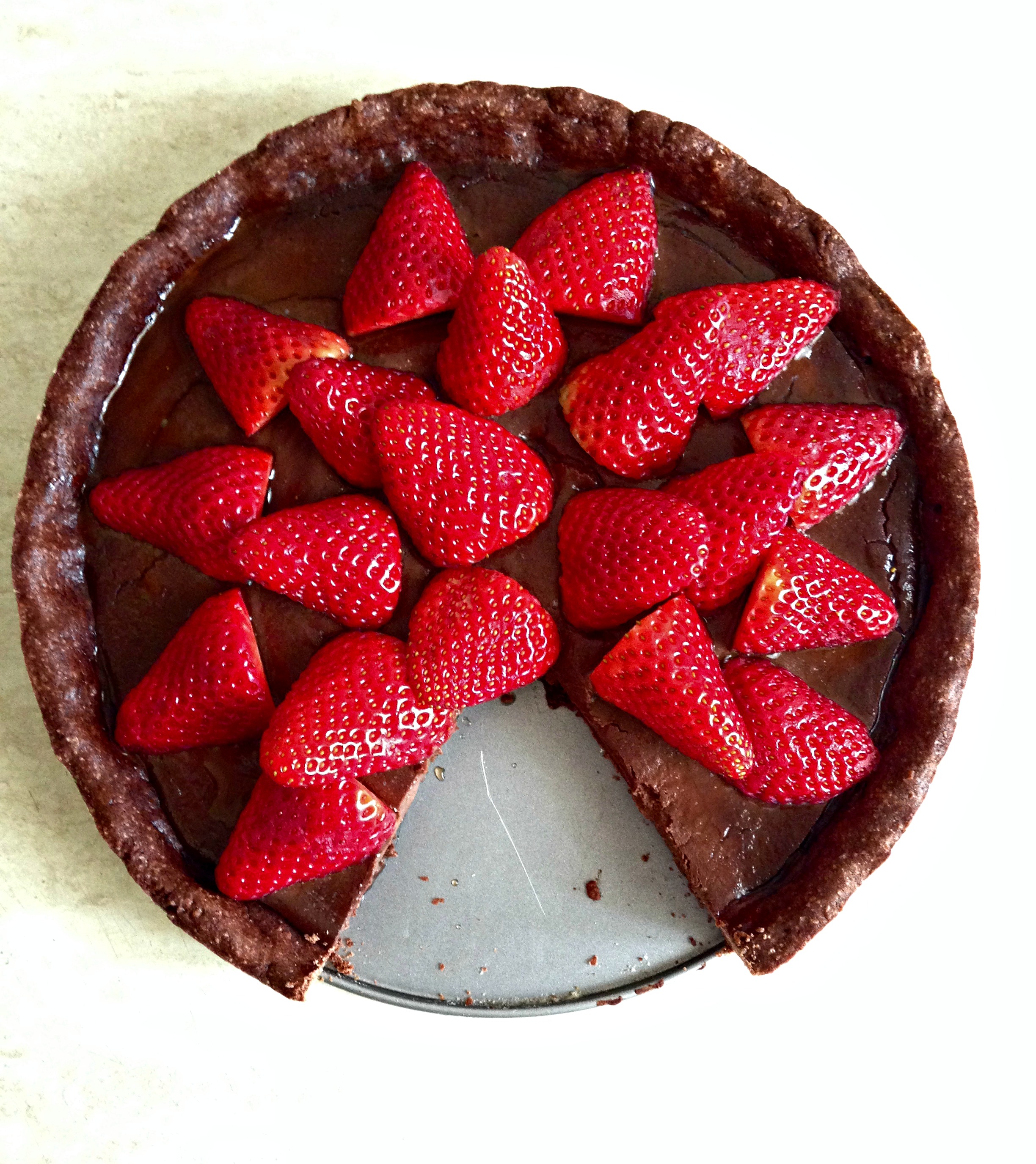 Crostata Cioccolato E Fragole Giulia Uova E Farina